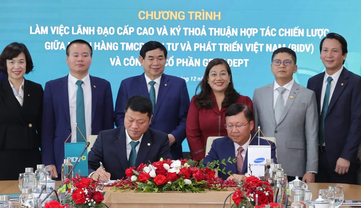 Thỏa thuận hợp tác chiến lược giữa Công ty Cổ phần Gemadept và Ngân hàng BIDV