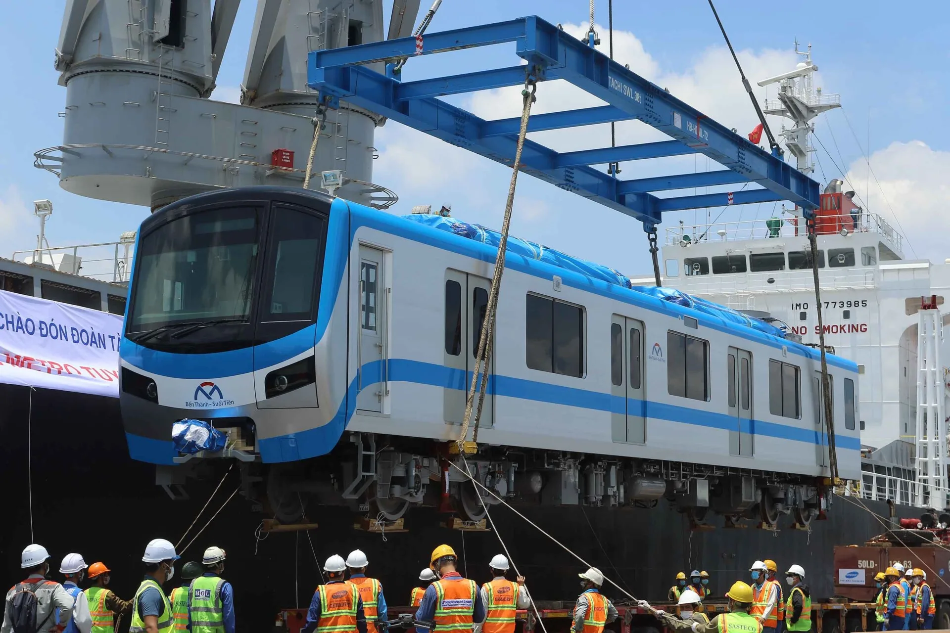 Gemadept hoàn thành vận chuyển 17 đoàn tàu metro Bến Thành – Suối Tiên