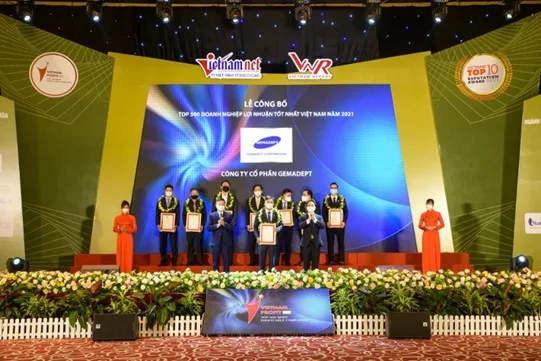 Gemadept continues to be in the top 500 most profitable companies in Vietnam